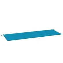 Cojín para banco de jardín de tela de oxford azul de 150 x 3 cm, accesorio de asiento exterior cómodo