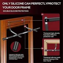 Home Horizontal Bar For Fitness Room, Hanging Horizontal Bar, Fitness Equipment, Wall Frame, Door, Punch-Free, Door, Equipment, Training, Double Bar, Door, Horizontal Bar, Pull-Up Exercise Equipment