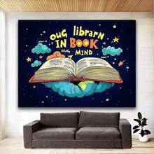 Multi Functional Polyester Book Themed Photography Background - Perfect For World Day, Decoration, And Photo Booths - Multicolor - View 3