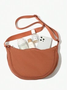 Customized Crossbody Bag, Multifunctional, Dumpling Bag, Nylon Lightweight Small Shoulder Bag, Versatile Shoulder Bag - Multicolor - View 9