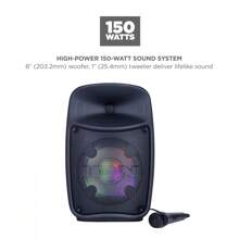 The Pro Glow Express | High-Power Bluetooth-Enabled Speaker System With Premium Wide Sound And Lights - Black - View 2