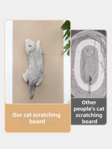 1 tấm thảm leo trèo nhiều màu cho mèo, đồ chơi & phụ kiện cho mèo cào có thể tái sử dụng, chống trầy xước và không làm bẩn - Nhiều màu - Xem 5