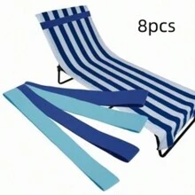 Monalife 4pcs Towel Bands For Beach,Pool&Cruise Chairs, Beach Towel Bands-Windproof Beach Chair Towel Bands Clips For Cruise Ship Essentials,Elastic Towel Holder Strap,Summer Chair Bands For Beach Towels