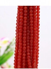 100pcs 8mm Glass Simulated Agate Jade Round Beads, Agate Glass Beads, Crystal Beads For Jewelry Making And DIY Crafts