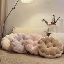 Cute Macaron Color Cushion Pillow Sofa Bed Sleeping Office Chair Cushion Soft Thick Bay Window Tatami Living Room Floor Mat - Pink - View 2
