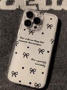 蝴蝶结花卉彩绘简约时尚手机壳适用于 iPhone6/15、15 Pro Max、Apple P13、P14、P11 软保护套，适用于 Galaxy A14/A15、S23 Ultra、A50、A12、A32、A52、A72、A51、A21、A13、A14、S22 Ultra、S23、A33、A53、S20FE 防摔防水防震防刮 - 彩色 - 查看 2