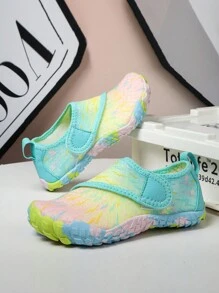 Girls' Breathable Quick Dry Mesh Water Shoes With Hook And Loop Non-Slip Rubber Soles, Suitable For Stream Wading - Multicolor - View 2