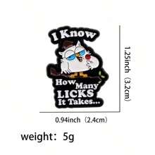 1 pieza Insignia de solapa de esmalte con diseño de letra de dibujos animados - Insignia personalizada para mochila y ropa, pasador para ropa, accesorio para bolso, accesorios escolares y de oficina, camisas, chaquetas, joyería, accesorios de otoño-invierno, Navidad, Halloween, adecuado para adolescentes, jóvenes, hombres, casual, al aire libre, atlético, vacaciones, regalos de graduación, cumpleaños, uso diario, regalos divertidos y lindos para maestros, accesorios de disfraz, encantos de bolso