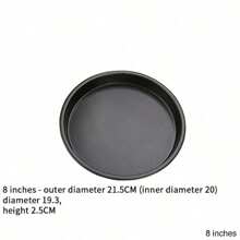 Non-Stick Carbon Steel Pizza Pan Oven Baking Trays Mold Microwave Cake Pan Dish Mould Patisserie Tarte Pie Sapan Tools - Black - View 9