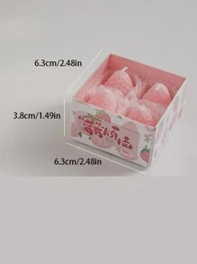 4 件饼干香味蜡烛批发芳香疗法礼盒套装，创意 Ins 风格蜡烛形状，纪念品礼物，房间装饰，礼品 - 黃色 - 查看 10