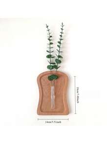 1 Stück Wanddekoration Wandblumenanordnung Anhänger DIY Handgemachte Vase Wohnzimmer Schlafzimmer Kreative Holzplatte Blumenutensilien Wanddekoration, Gartendekoration, Outdoor, Pflanzgefäß, Pflanzentopf, Gärtnerei