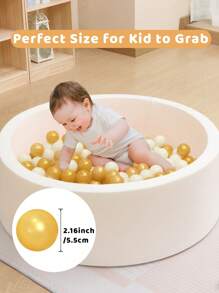 20pcs 2.16Inch /5.5cm Ball Pit Balls For Toddlers, Crush Proof Plastic Toy Balls For Ball Pit, Children's Pool Water Toys, Multi-Color Ocean Balls For Play Tent ,Christmas Party Decoration Gifts
