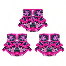 5 pièces/3 pièces/1 pièce de couches pour chienne femelle, couches réutilisables haut de gamme pour chienne femelle avec une grande absorption et une étanchéité, pour les chiennes en chaleur, les règles, l'incontinence, l'émission d'urine excitable. Robe couche pour chienne femelle
