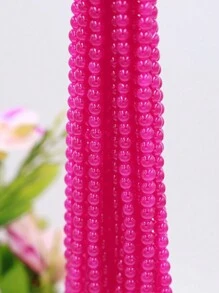 100pcs 8mm Glass Simulated Agate Jade Round Beads, Agate Glass Beads, Crystal Beads For Jewelry Making And DIY Crafts