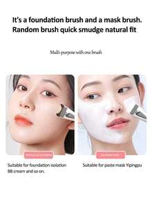 Three Pieces Makeup Set, Choose The Right Tools, And Return You To Beauty. Tools Include: Palette Stainless Steel+Word Foundation Brush+Powder Puff, Acrylic Transparent Liquid Foundation Palette With Metal Color Bar, And Liquid Foundation Brush.Stainless Steel Makeup Palette With Spatula Tool Foundation Brush Makeup Art Tool For Mixing Foundation Nail Art Eye Shadow Makeup Pigment Blending,Easy To Travel And Carry, A Set Of Makeup Is Done. - Multicolor - View 8