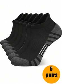 5 par męskich oddychających skarpet sportowych do kostki, wiosenne i jesienne skarpetki do chodzenia na zewnątrz, odpowiednie do biegania, podróżowania, wędrówek, koszykówki, biwakowania