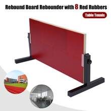 "Ping Pong Rebound Board - Ping Pong Training Partner, Bounce Back Board For Solo Practice And Training" - Red - View 4