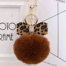 1 buah Gantungan Kunci Pita dengan Liontin, Aksesori Gantungan Kunci Fashion Lucu dan Lembut untuk Wanita, Dapat Digantung di Ransel, Mobil, Dompet untuk Dekorasi, Cocok untuk Anak Perempuan, Motif Leopard, Hadiah Natal, Hadiah Thanksgiving, Gaya Retro Y2K - MultiWarna - View 18