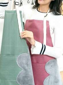 1pc Waterproof Aprons For Women With Pockets,Waterproof Kitchen Aprons Suitable For Cooking Baking Men Women