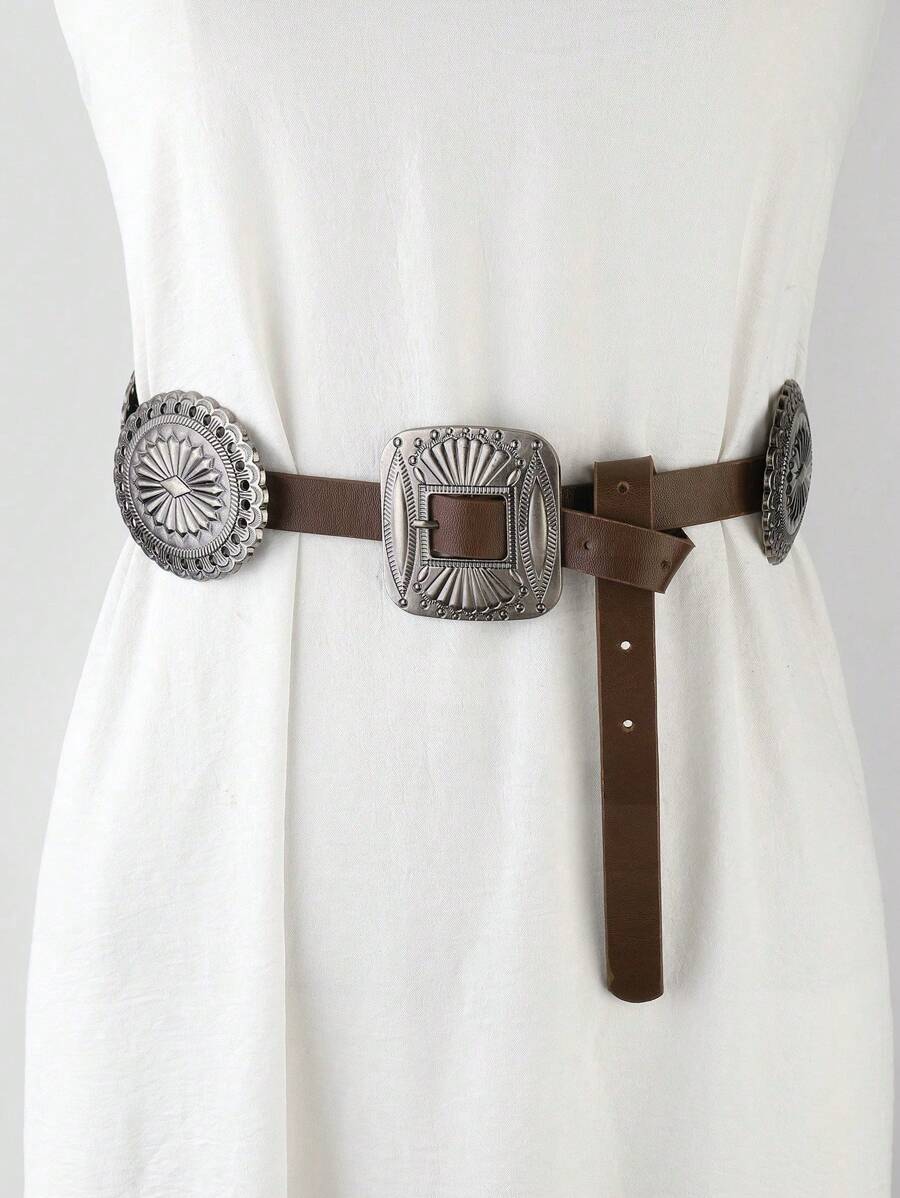 1 Pc Bohemian Retro Waist Belt Fashion Accessory, Elegant European & American Style Summer, School Fall, Autumn, Halloween