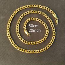 1 Peça Colar Dourado Versátil da Moda de 6mm, Colar Gargantilha de Hip Hop