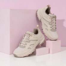Skechers 女士时尚运动鞋，健身训练舒适透气休闲徒步鞋 180022-TPE - 灰褐色 - 查看 3
