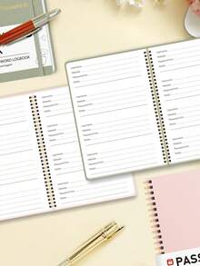 PVC Bound Password Logbook - Premium Password Manager, Quick Access To Usernames & Passwords For Home, Office & Internet Logins - Multicolor - View 3
