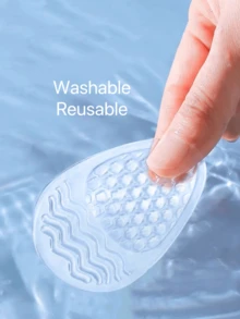 1 Pair Soft Silicone Anti-Slip Forefoot Pads, Comfortable Shock-Absorbing Pad To Prevent Foot Pain And Abrasion, Suitable For High Heels, Flats, Sandals, Spring/Summer