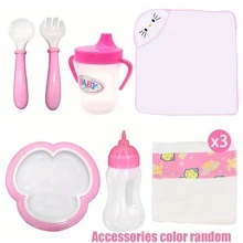 12pcs Magic Baby Dolls Mini Milk Bottles, Bottle And Juice Bottle Set, Magical Baby Doll Bottle Toy Set, Panda Sticker Milk Bottle & Juice Bottle Dolls, Disappearing Liquid, Strange Milk & Juice Bottles, Disappearing Doll Magic Bottle Children Toys, Suitable As Doll Accessories (Random Accessory Color)