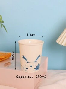 1 件 280ml 创意可爱猫咪陶瓷咖啡杯，可用作水杯、早餐杯、牛奶杯，适合家庭和办公室，送给兄弟、姐妹、父亲、母亲、祖父、祖母的礼物，送给爱人的情人节礼物，圣诞节礼物，生日礼物，拿铁咖啡杯，咖啡艺术杯，卡通系列咖啡杯，简约家用陶瓷咖啡杯返校 - 手繪杯 - 查看 10