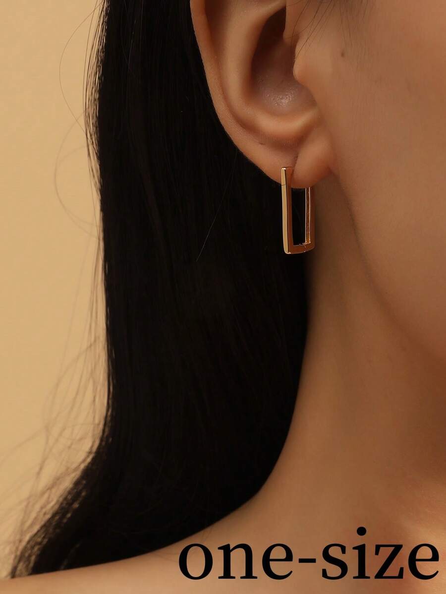 Hoa tai vòng hình học - Vàng - Xem 1