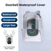驯鹿防水罩户外透明无线门铃家用门铃按钮