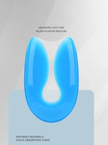 2 双高弹力减震柔软硅胶足跟保护垫，防足跟骨刺缓解足痛缓冲鞋垫，适用于运动鞋和休闲鞋 - 無色 - 查看 7