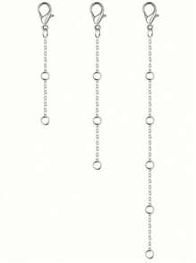 3 Pcs Metal Minimalist Chic Elegant Extension Chain Jewelry Making DIY Accessory Necklace Set - Multicolor - View 9