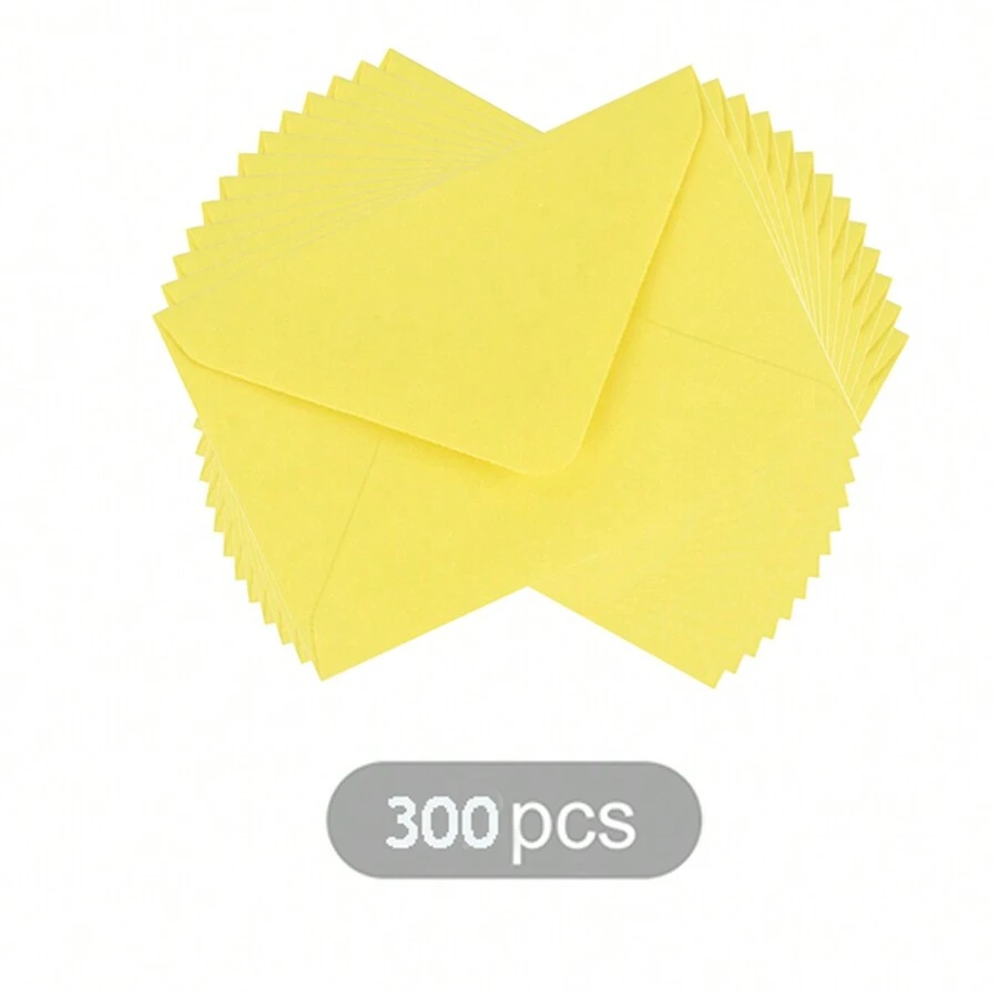 300 PCS 4.33" X 2.9" Mini Envelopes Small Assorted Colored Envelopes For Gift Card Business Card Greetings Cards Invitation Supplies Celebrate