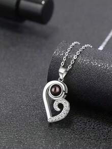 Valentine Gift Love Necklace Couple Necklace Custom Photo Necklace Projection Necklace Magnet Attract Necklace Black And White Couple Necklace Valentine Gift