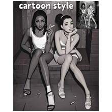 1 Piece Custom Photo, Custom Retro Anime Style Framed Canvas Wall Art Based On Photos, Retro Anime Character Photos, Print Personalised Artwork, Watercolour Canvas Art Mural, All Kinds Of Holiday Gifts, Personalised Gifts, Wedding Gifts, Birthday Gifts, Christmas, Chinese New Year Valentine's Day, Wedding Anniversaries, Personalized,Ideal Gifts For Him,Ideal Gifts For Her,Her,Boyfriend,Girlfriend,Dad,Mom,Family,Friends,Son,Daughter,Kids,For Anniversaries,For Birthdays,For Housewarming,For Graduation,Kitchen,Dining Room,Bedroom,Office,Living Room,Home,Garden,Tea Room