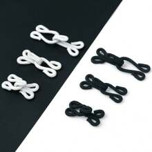 10pcs Invisible Clothing Hooks - DIY Sewing Buttons For Underwear, Bras, Jeans & Skirts - Available In White, Black, Pink, Burgundy