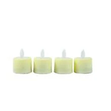 4 ou 6 velas de chá LED de Natal com pavio móvel e luz branca quente com controle remoto, temporizador de chama dançante realista, sala de bateria eletrônica falsa para dia dos namorados, decoração de casamento de ano novo