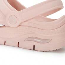 Skechers Dép xăng đan nữ, giày đi biển ngoài trời, dép xỏ ngón rỗng nhẹ và thoáng khí, khuyên bạn nên đặt hàng nhỏ hơn một cỡ - Mã số kiểu 111385-BLSH - Màu hồng nude - Xem 8