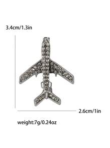 Strass Flugzeug Broschen für Frauen, unisex Email Flugzeug Anstecknadeln, Büro Party Freunde Geschenke Accessoires