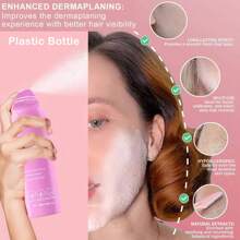 面部剃须毛发识别喷雾，保湿去角质喷雾，焕发光彩面部去角质喷雾，面部去角质喷雾（待液体干燥成粉末后再剃须）-塑料瓶，非压力罐