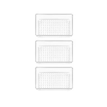Transparent Storage Boxes, Multi-Size/Multi-Piece Sets, Suitable For Desk Organizer, Cosmetic Storage, Kitchen Storage, Versatile And Practical - Clear - View 26