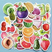 100 张/包食物、蛋糕、蔬菜、水果涂鸦贴纸 - 彩色 - 查看 17