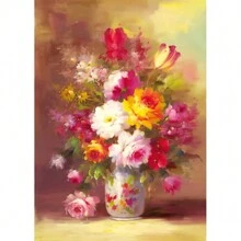 1pc Wall Arts Posters Optional Frame Botanica Europe Classical Retro Flowers Oil Painting Nordic Beautiful Floral Wall Art Poster Canvas Print Hallway Picture Room Home Decor Pop ,Wall Art With Frame