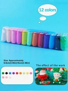 Ultra-leichter Modellierton, mehrfarbig, geruchlos DIY Set, perfektes Geschenk für Kinder (zufälliges Verpackungsdekorkarton, Modellierton, Schleim Behälter, Schleim Wolke, Geschenk, Schleim Verpackung, DIY Schleim Set, niedlicher Schleim, Schleim Charm)