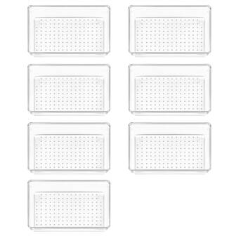 Transparent Storage Boxes, Multi-Size/Multi-Piece Sets, Suitable For Desk Organizer, Cosmetic Storage, Kitchen Storage, Versatile And Practical