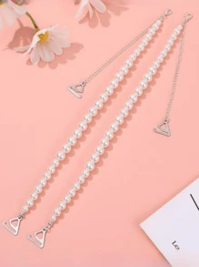 1件新款莱茵钻石形内衣文胸外露肩带高级纯色时尚华丽胸罩肩带新娘结婚婚礼配饰可露出美背带胸吊带礼服100配饰品 - 彩色 - 查看 10