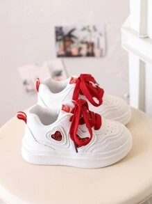 Girls' Flat Sneakers, Soft Bottom Anti-Slip Kids Shoes, Black & Pink Toddler Girl Shoes