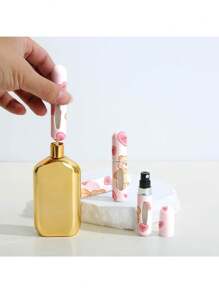 1pc 5ml Portable Refillable Perfume Spray Bottle - Valentine's Day Themed Mini Travel Atomizer With Hearts, Teddy Bear, And Strawberry Patterns For Gift Giving, Perfume Bottle - Multicolor - View 5